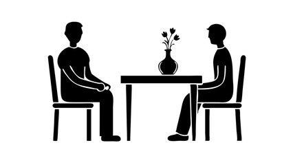 silhouettes of people