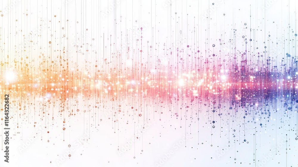 Poster a vibrant abstract background with colorful light streaks and sparkling effects, perfect for digital