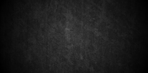 Empty abstract dark black painted cement wall, grey paint limestone texture background. black stone marble concrete wall grunge texture background. Old grunge texture interior smooth plaster wall.