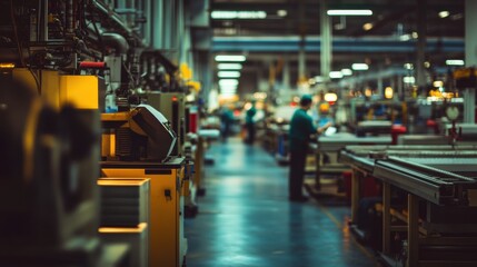 Obraz premium Worker perspectives quality control productivity consumer goods assembly