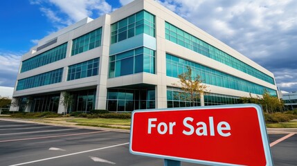 Obraz premium Modern office building for sale.