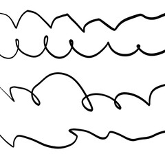 Hand drawn arrow line shape