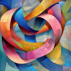 Brightly colored flower bouquet arranged in kraft paper with plenty of space for adding personal text. Generative AI