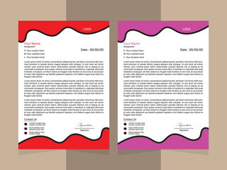 modern design template Letterhead Design