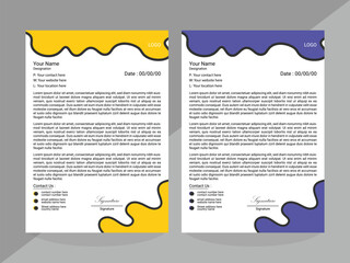 design template for infographics, Letterhead Design