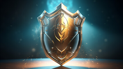 Fototapeta premium shield with swords