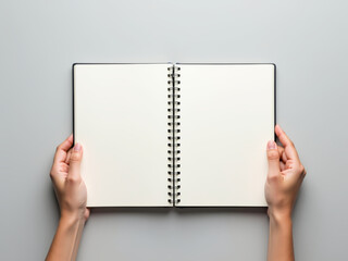 Obraz premium Open Notebook Mockup 