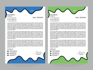 template Corporate Business Letterhead Design
