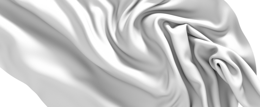 Abstract White Fabric Drape Texture
