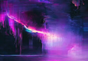 Obraz premium Abstract Aurora Borealis Digital Art