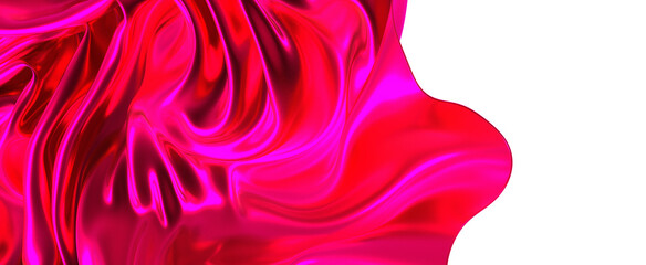 A luxurious flowing piece of burnt orange satin fabric It s ready to reveal something special