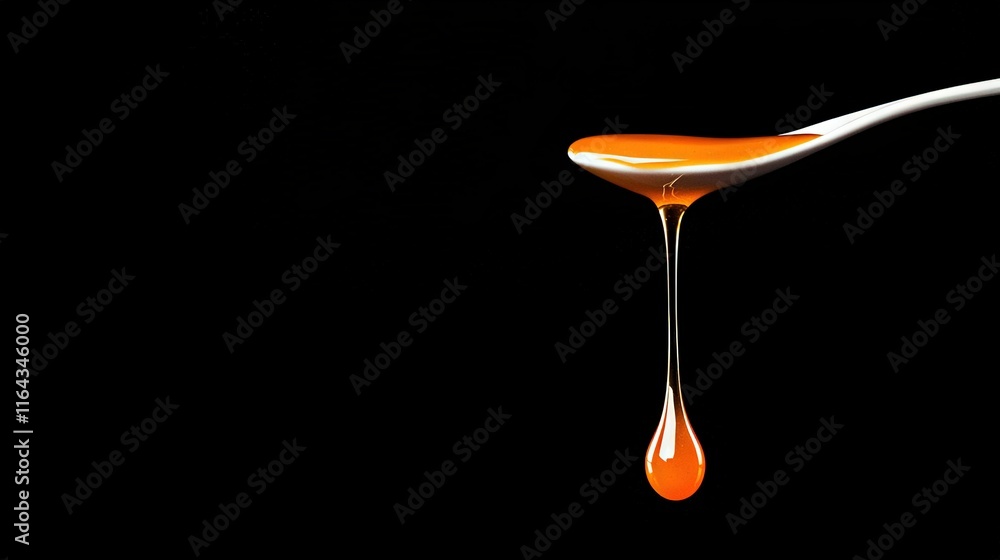 Poster a spoonful of liquid in a bowl with a spoonful of liquid on top of the first spoonful and another sp