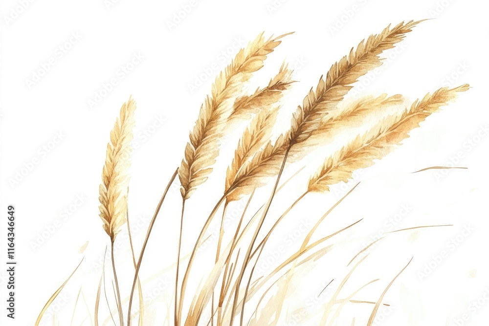 Poster a scenic view of a field with tall grass and unknown depth