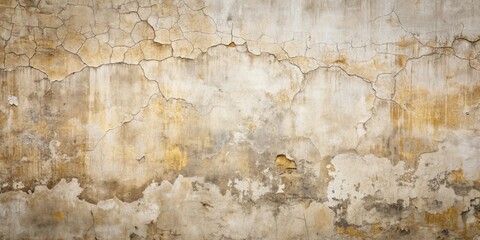 Aged Weathered Wall Texture with Extensive Cracking and Flaking Paint