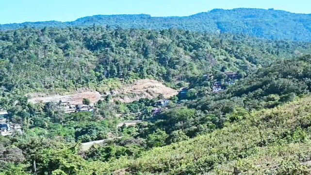 Landscape hill view of jaflong Bangladesh