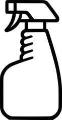 Cleaner spray bottle vector icon. filled flat sign for mobile concept sign, symbol, vector, art