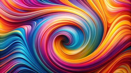 Abstract Vibrant Swirling Hues A Colorful Vortex of Dynamic Energy and Motion