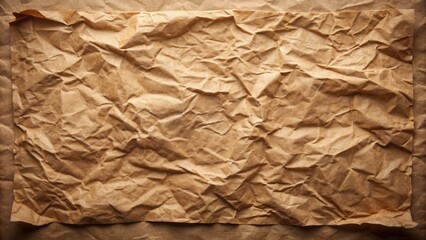 Obraz premium Highly Textured Brown Wrinkled Paper Background Ideal for Vintage Designs and Rustic Projects