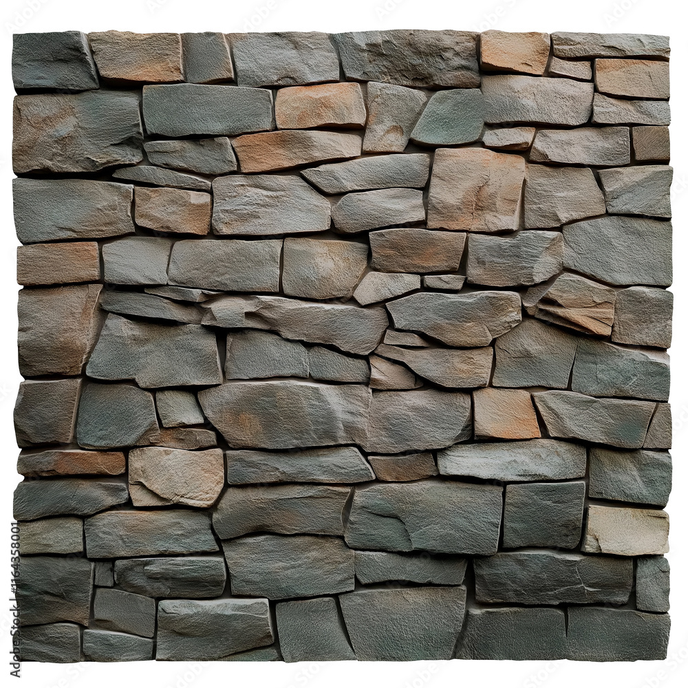 Poster Decorative stone wall cladding forming rustic texture background