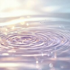 Serene Water Ripples with Sunlight