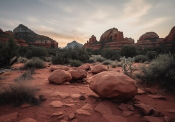 Sedona Arizona Red Rock Sunset Landscape