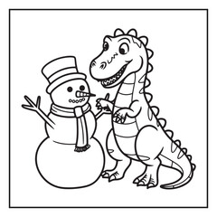 Cute Dinosaur Coloring Pages for Kids.
Dinosaur designs For Kids. Illustrations with Thick Lines