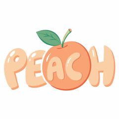 sticker  of Peach