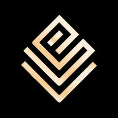 An abstract Letter E logo