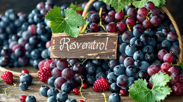 Resveratrol capsules on the table. Selective focus. food.