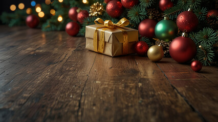 christmas tree and gifts