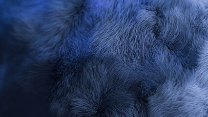 Capturing the essence of vibrant blue fur, highlighting its soft and dense texture, creates a luxurious and cozy backdrop that invites warmth and comfort
