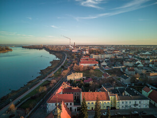 City of Wloclawek on the Vistula River, Poland.