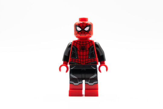 Nakhon Si Thammarat, Thailand - December 29, 2024 - Building instructions for 30443, Spider-Man Bridge Battle Minifigure, LEGO Marvel.