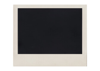 Natural snapshot film photo border frame texture isolated. 