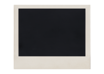 Natural snapshot film photo border frame texture isolated. 