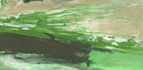 Expression of painting color and brushstroke.  Abstract illustration for background