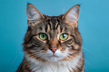 close up portrait of a cat little kittens and Close-up portrait of a cat