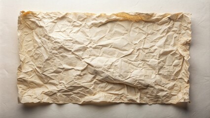 A Textured Background of Crumpled Beige Paper, Ideal for Vintage or Rustic Designs