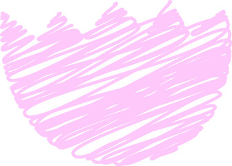 Eggshell with diagonal Scribble effect. 
Hand drawn pastel color doodle style eggshell vector illustration.
eggshell sketch.
Easter icon.
Transparent background.