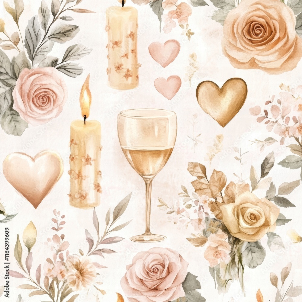 Aufkleber colorful flower bouquet wrapped in kraft paper with space for text and mock up use in creative proje