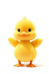 yellow duck with a white background