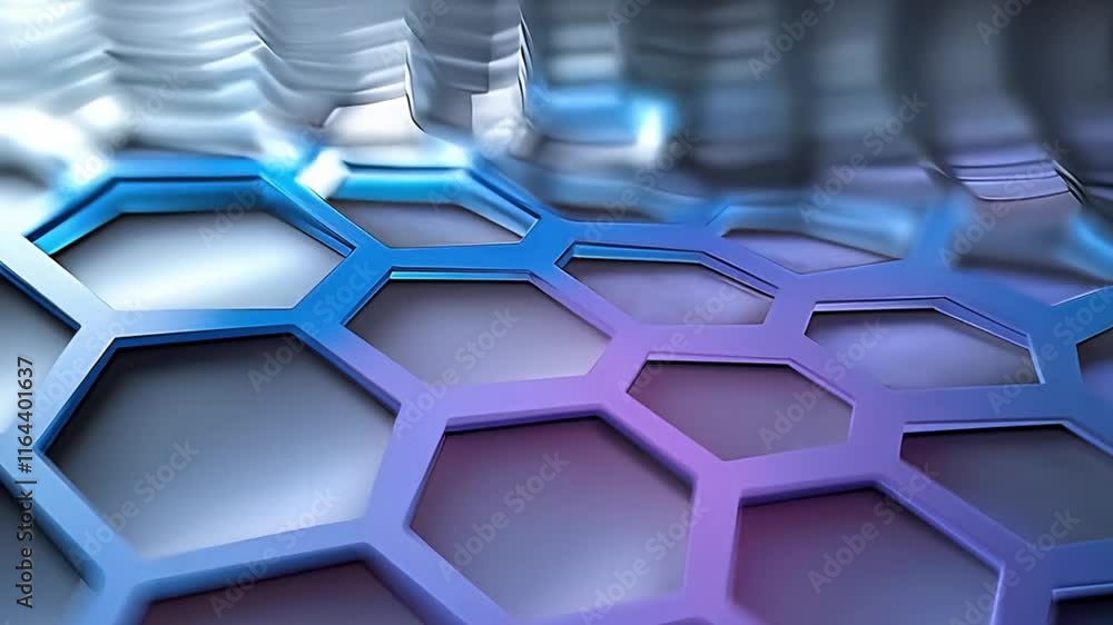 Aufkleber abstract blue gray background with dynamic circular lines with glare.