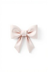 Naklejka premium there is a pink bow on a white surface