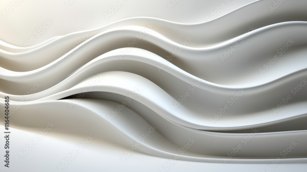 Aufkleber soft light waves with clean lines and high quality resolution