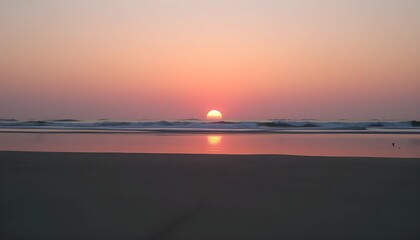 Beautiful sunset view with warm light 