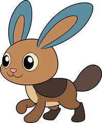 Obraz premium a cute rabbit vector design
