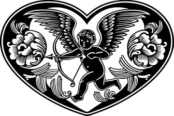 Vector Line Art: Valentine's Sweetheart Survival Box