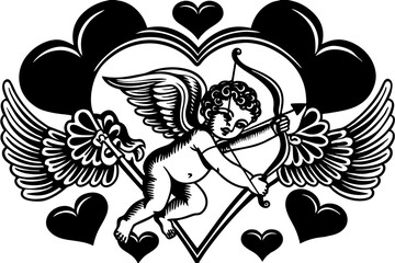 Vector Line Art: Valentine's Sweetheart Survival Box