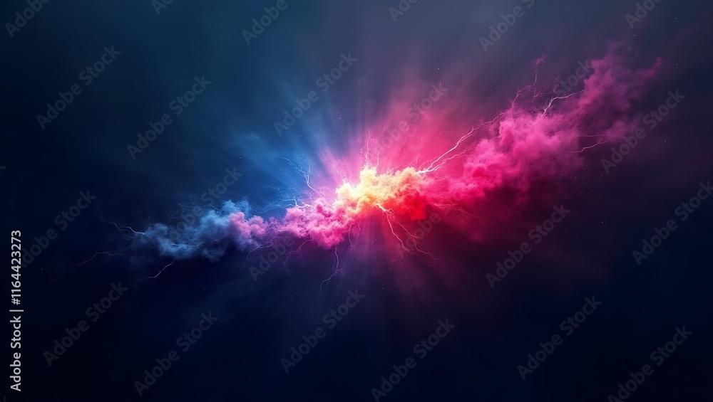 Poster abstract colorful gradient background. generative ai.
