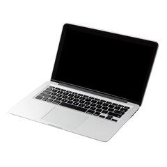 Macbook on transparent background